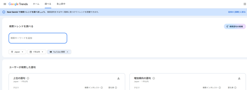 Googleトレンド